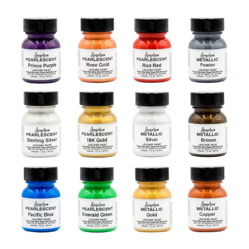 Pearlescent and Metallic Paint Kit - 12 farver