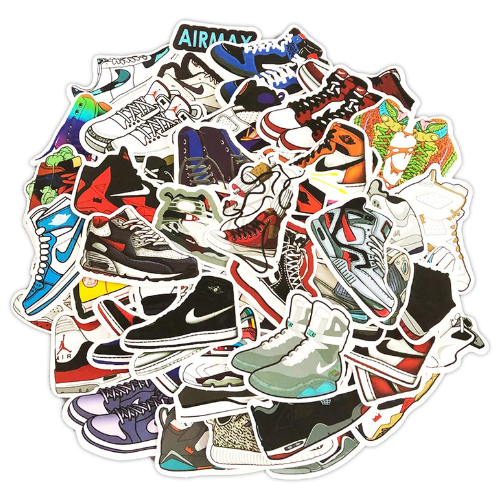 Sneaker klistermærker (100 stk.)