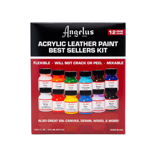 Angelus Acrylic Leather Paint - Best Sellers Kit