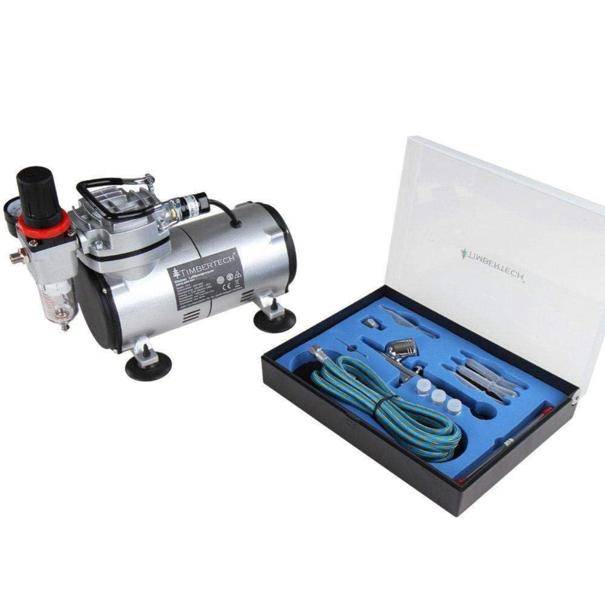 Timbertech Airbrush med Kompressor og kit