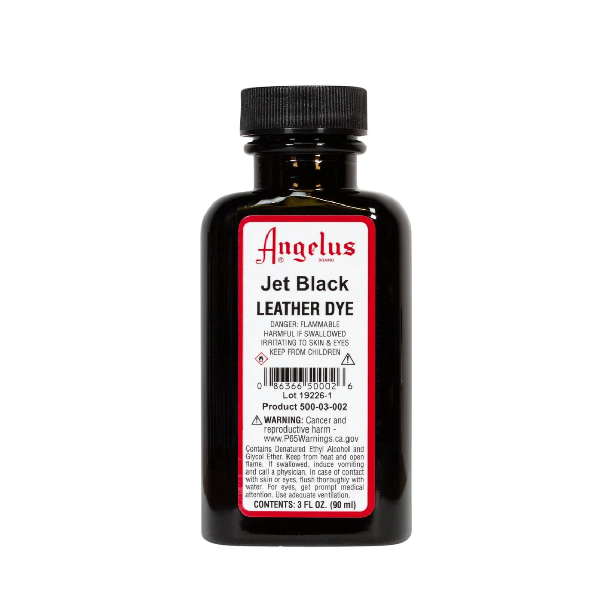 Angelus Leather Dye Jet Black 3oz